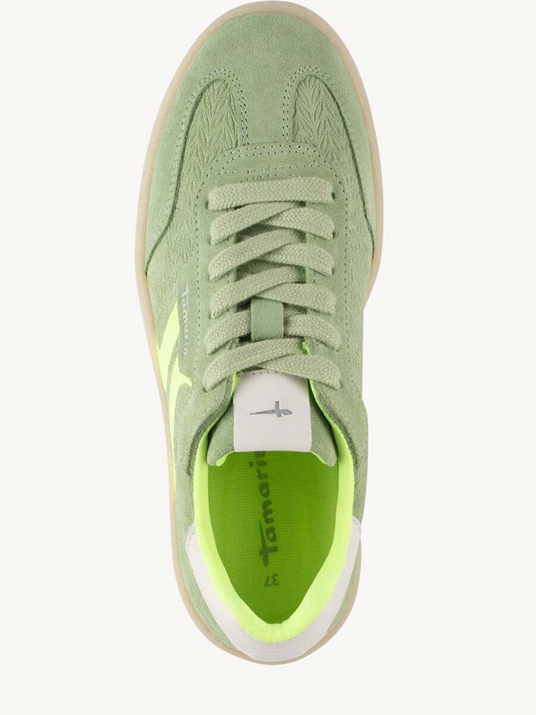 Tamaris Suede Trainers - Mint