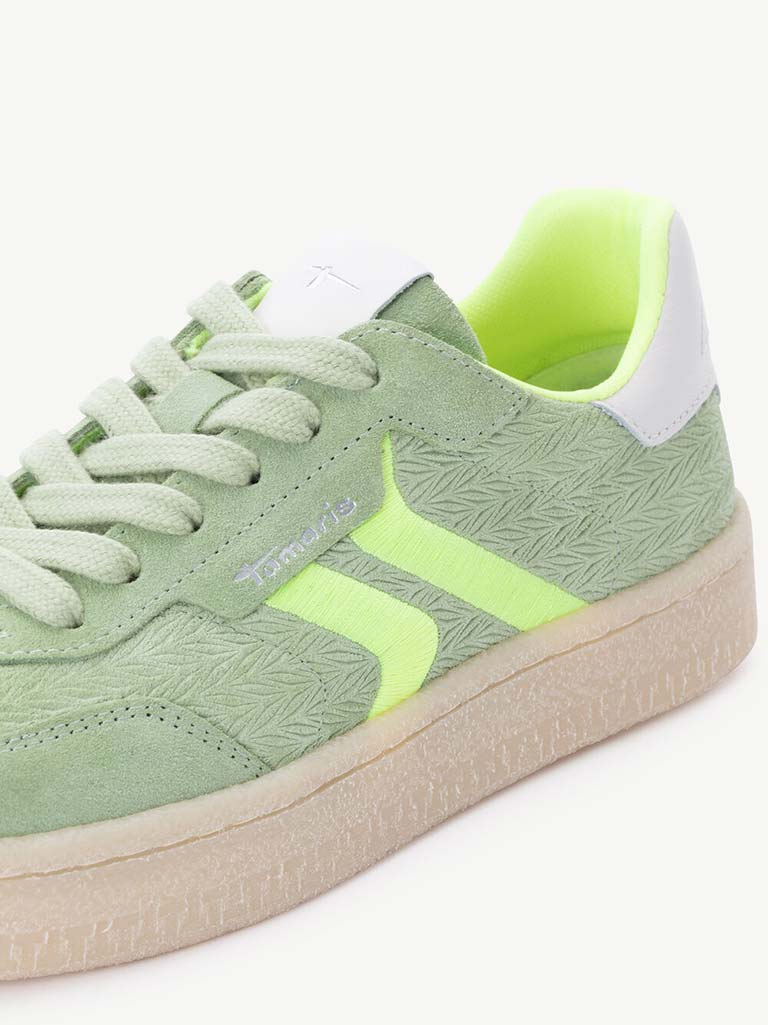 Tamaris Suede Trainers - Mint