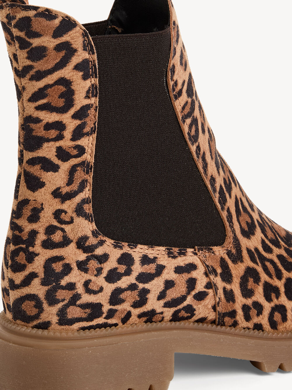 Tamaris Leather Chelsea Boots - Leopard