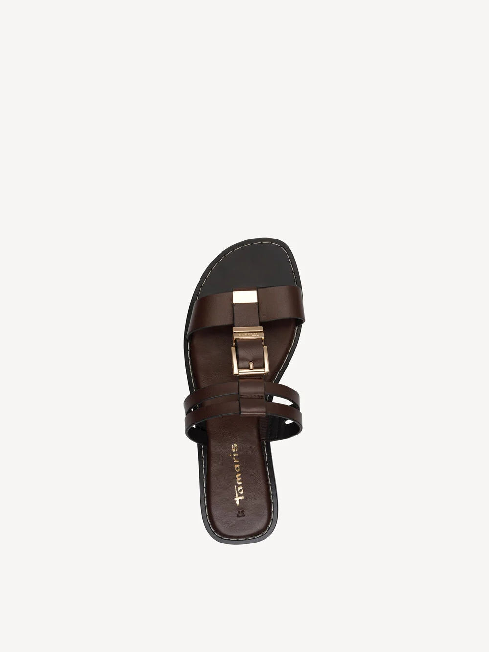 Tamaris Buckle Mule - Brown
