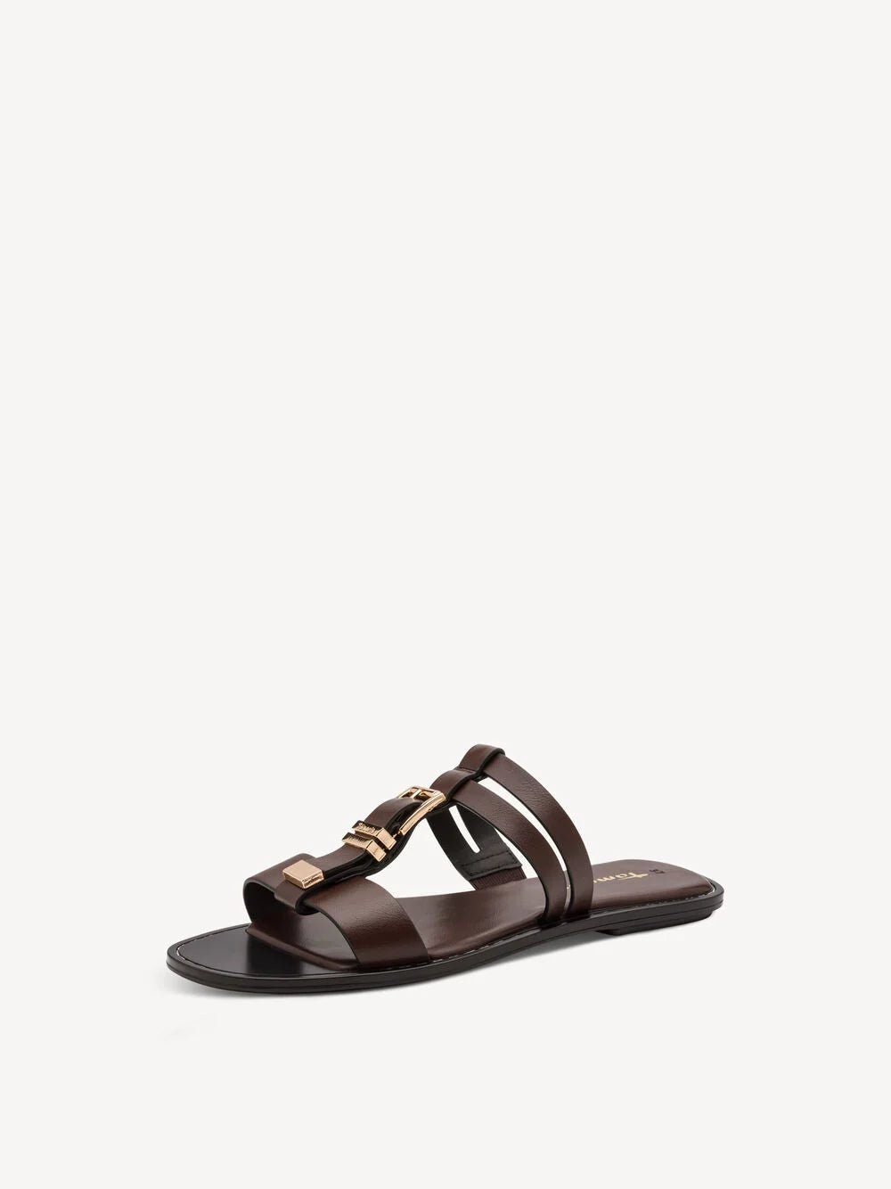 Tamaris Buckle Mule - Brown