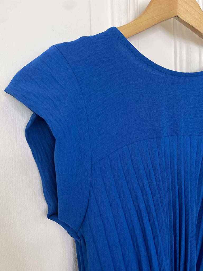 Pleated Co-ord - Cobalt