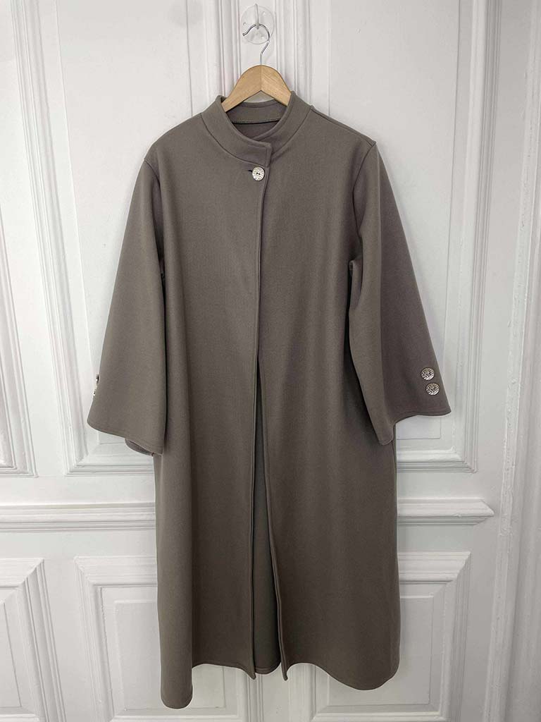 A-Line Overcoat - Taupe
