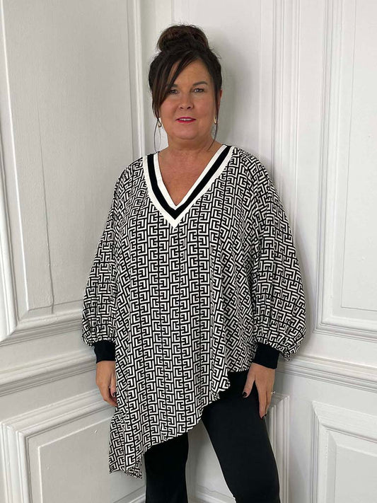 Malissa J Meandros Asymmetric Top - Mono