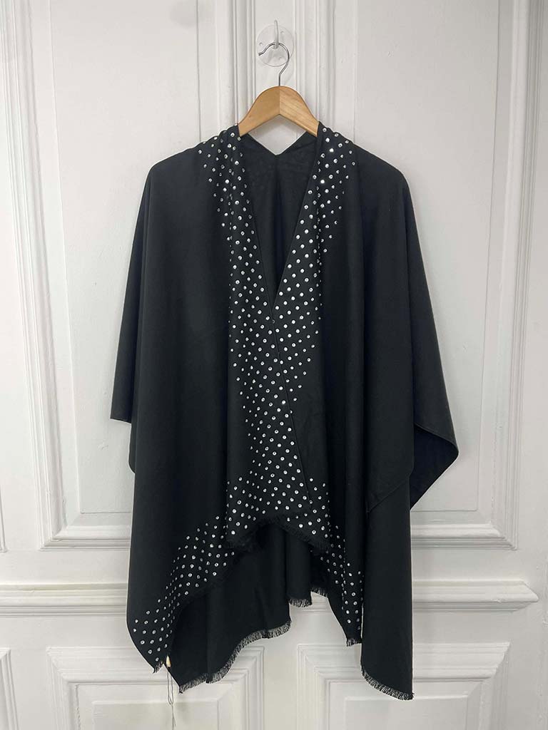 Malissa J Studded Wrap - Black