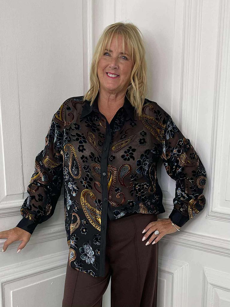 Devoré Paisley Shirt