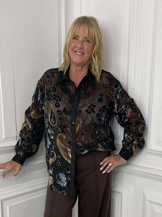 Devoré Paisley Shirt