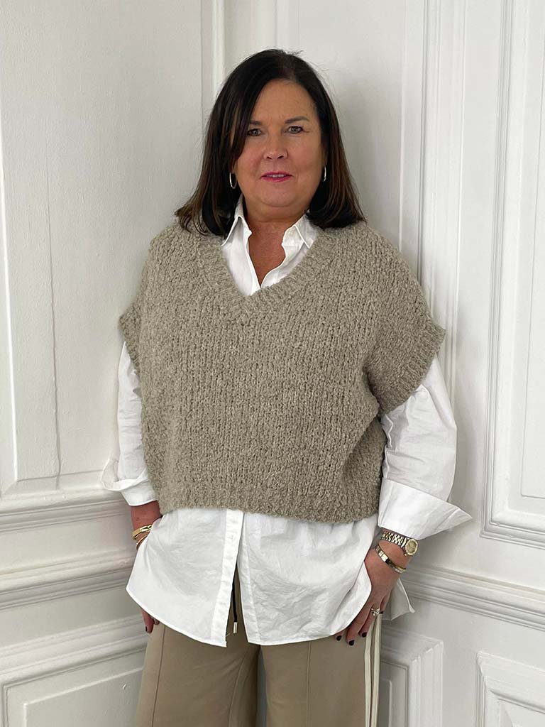 Teddy Tank Knit - Mocha