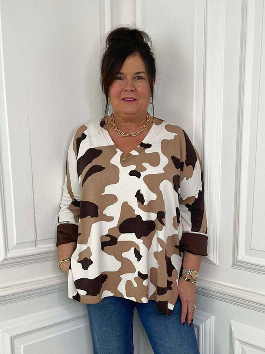 Malissa J Camo Knit - Brown