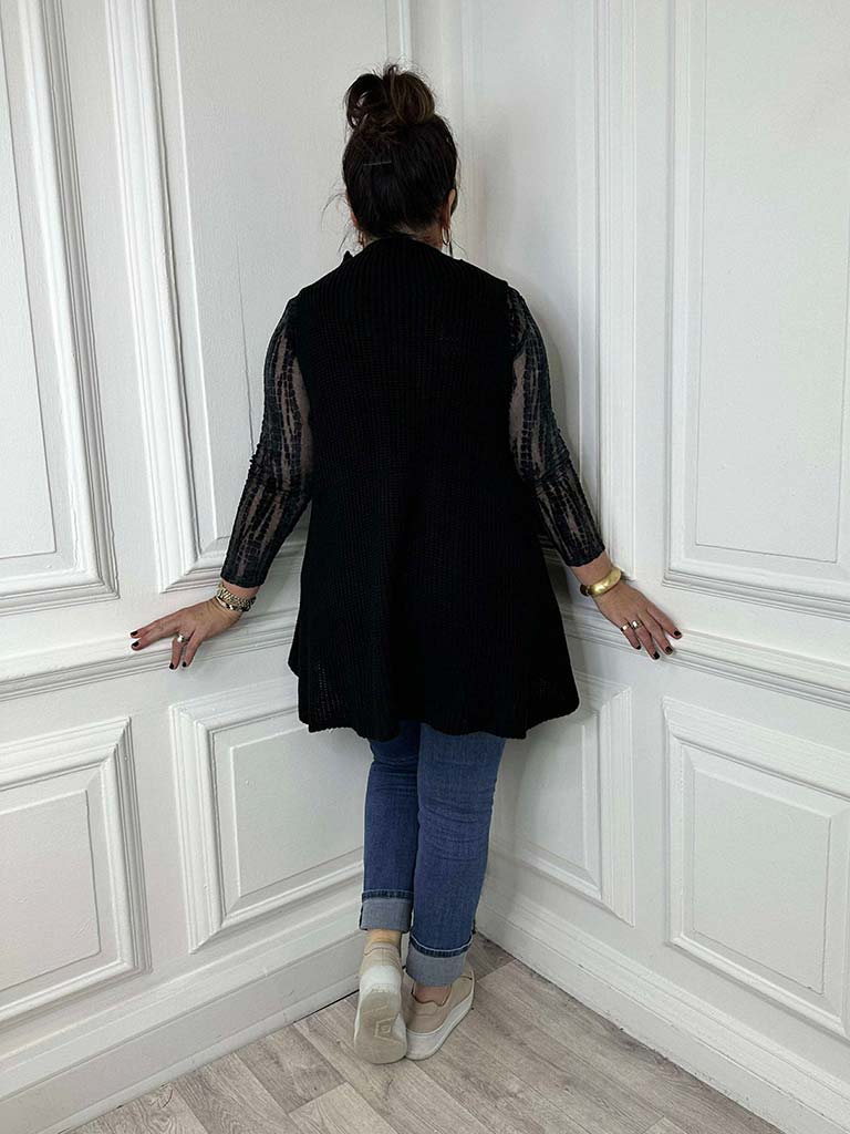 Cable Tank Knit - Black