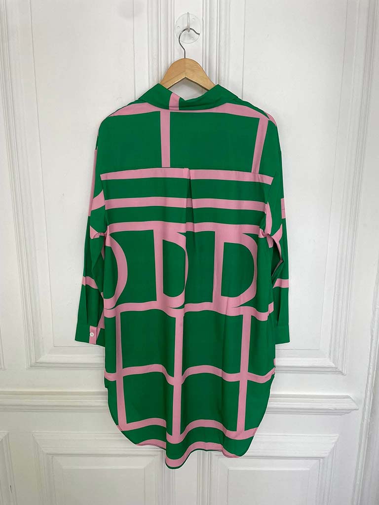 Agata Geometric Shirt Dress - Clover & Candyfloss