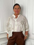 Wildflower Artist Shirt - Ecru