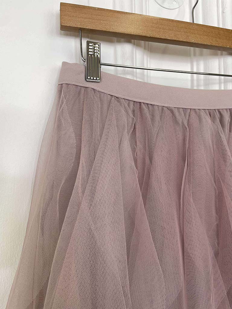 Layered Tulle Skirt - Dusky Mauve