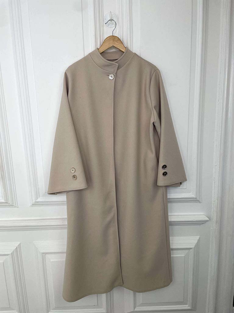 A-Line Overcoat - Ecru