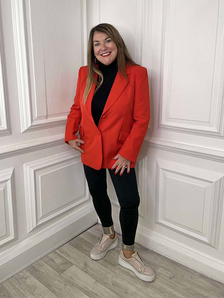Malissa J Classic Blazer - Scarlet
