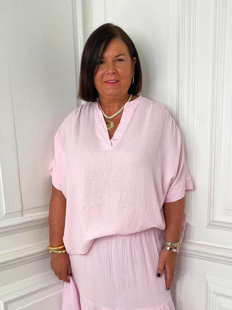 Cloud Cotton Artist Top - Petal