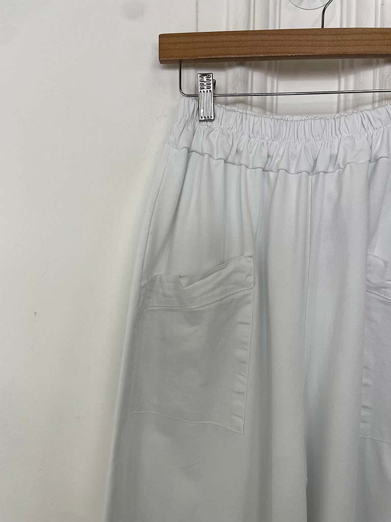 Cocoon Pocket Joggers - White