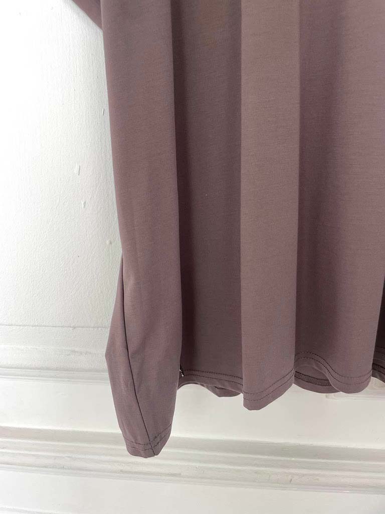Malissa J Padded Sleeve Tee - Mushroom