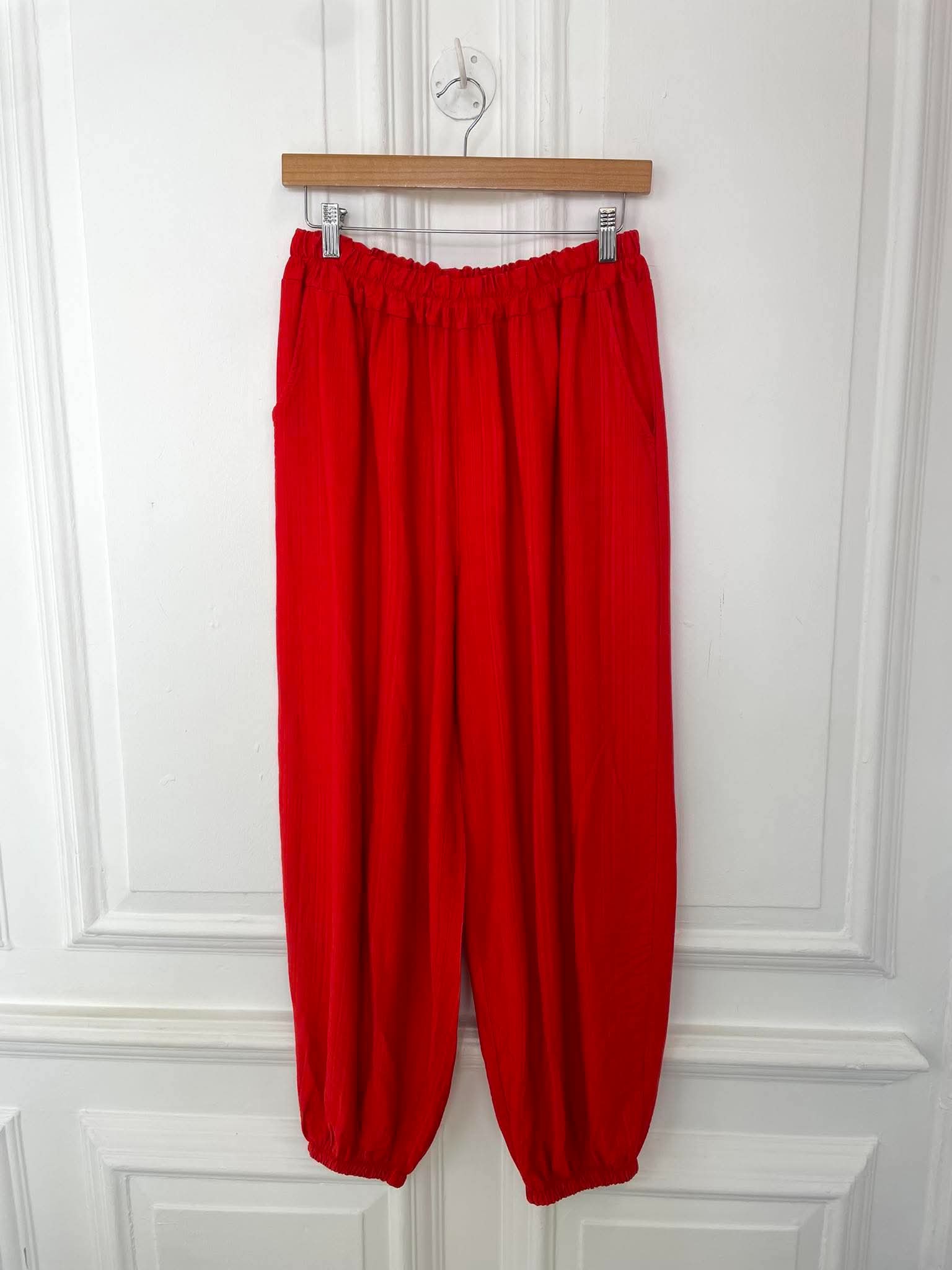 Balloon Pants - Cherry
