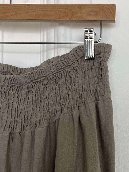 Linen & Cotton Palazzos - Mocha