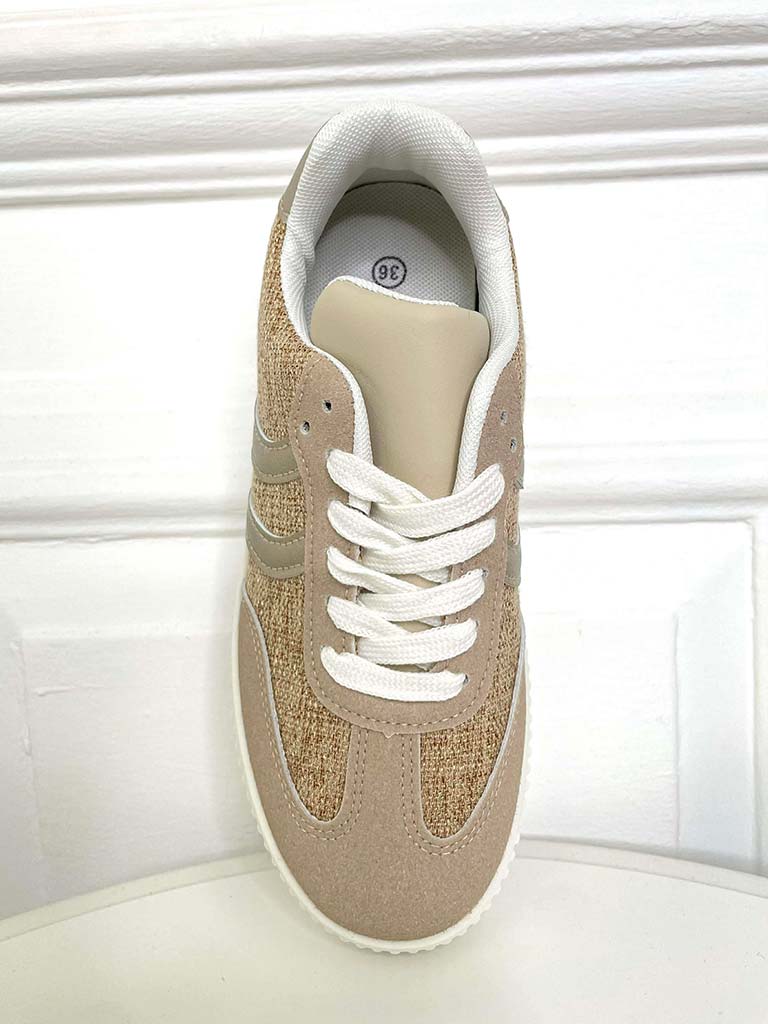 Jute Flatform Trainers