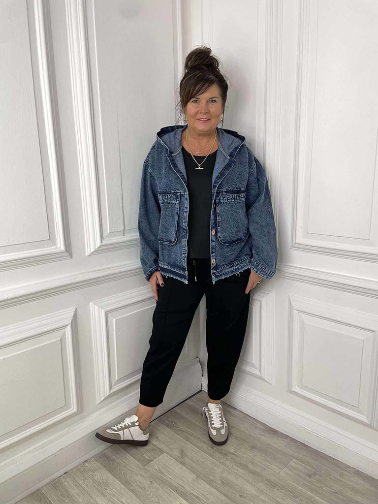 Hooded Denim Jacket
