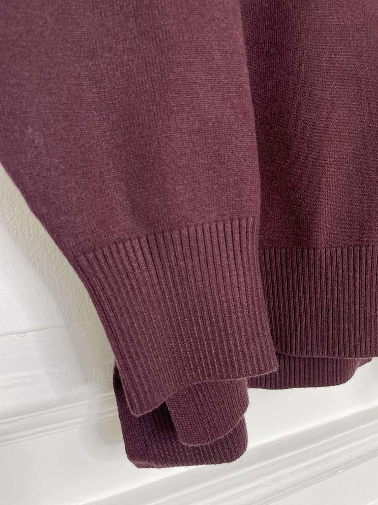 Malissa J Studded Link Knit - Wine