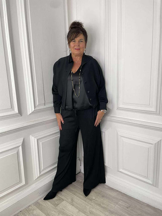 Malissa J Plissé Trousers - Black