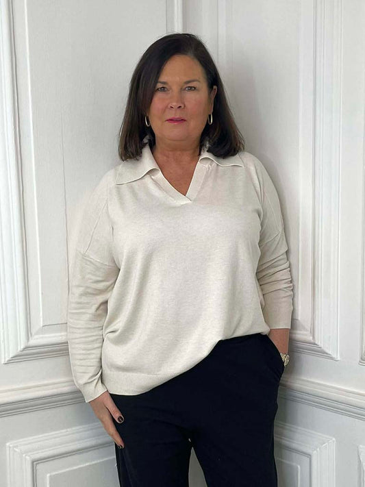 Collared Knit - Parchment