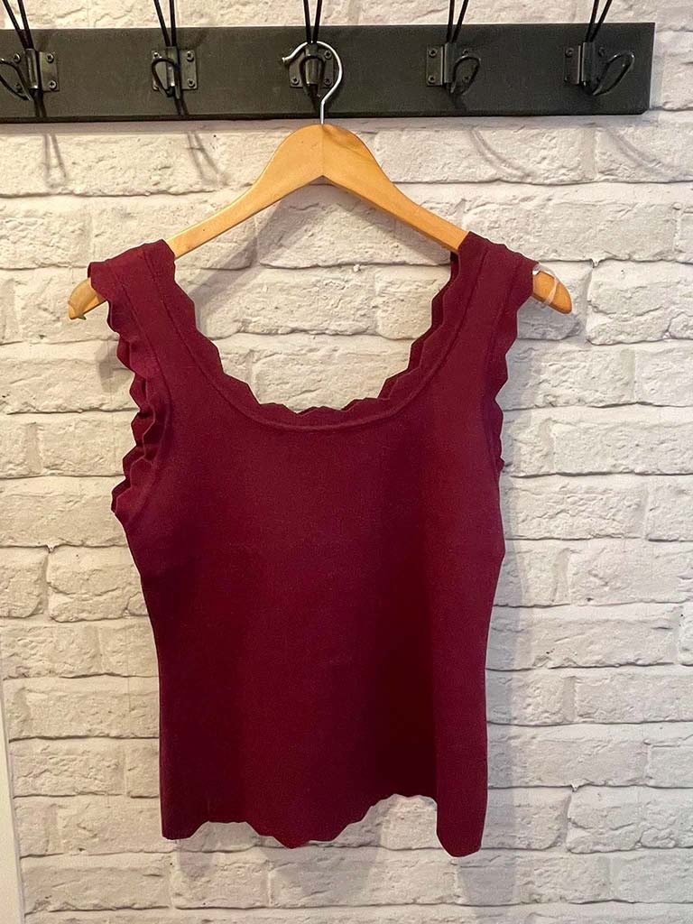 Diamond Edge Vest - Plum