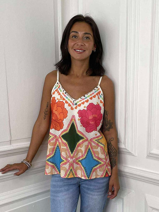 Heart & Flower Cami