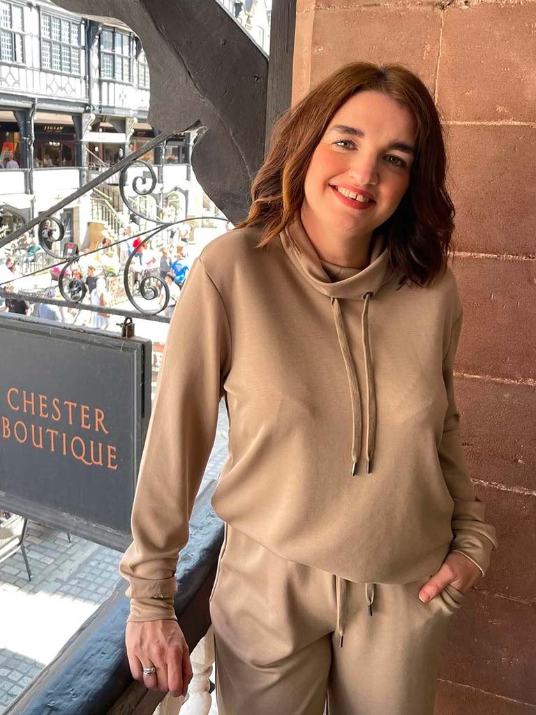 Soya Concept Banu Cowl Sweatshirt - Camel