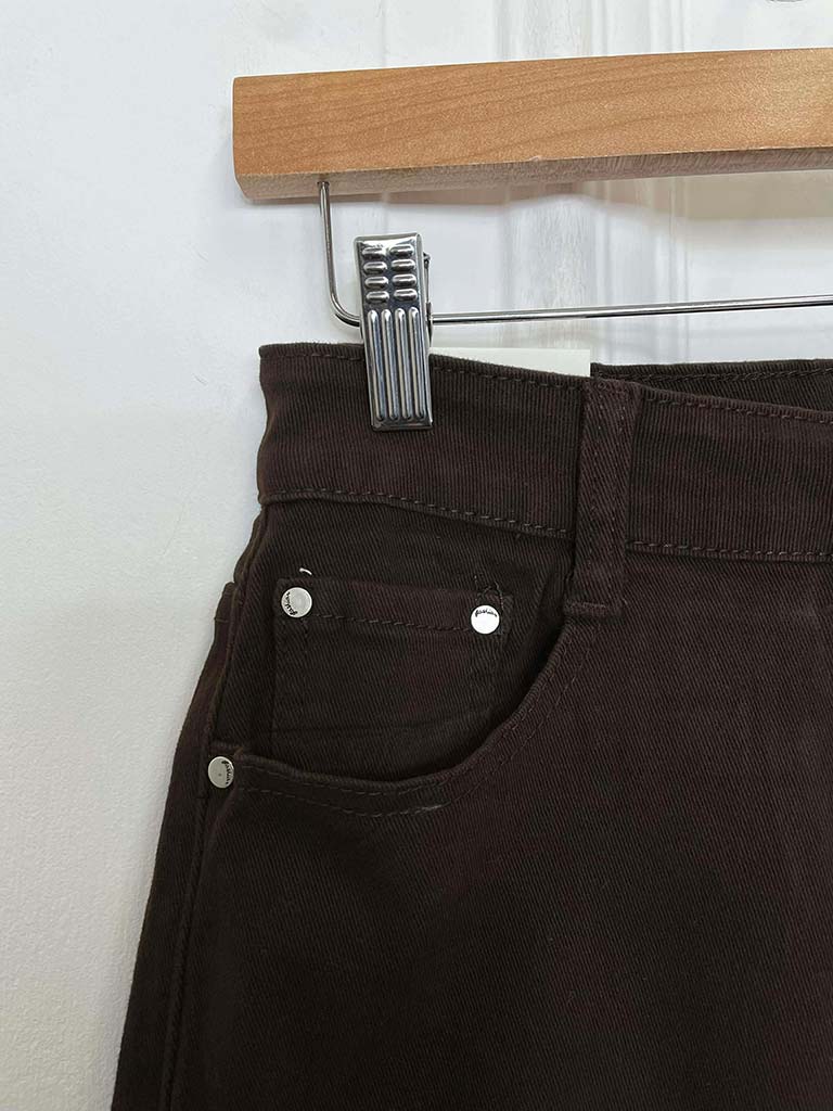 G-Smack Tapered Stretchy Jeans - Chocolate