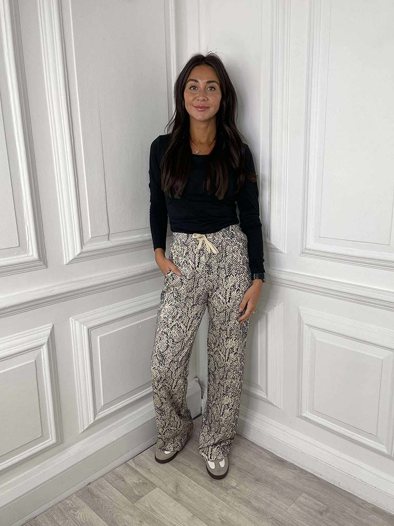Soya Concept Violet Snake Joggers