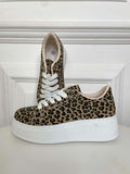 Leopard Flatform Trainers