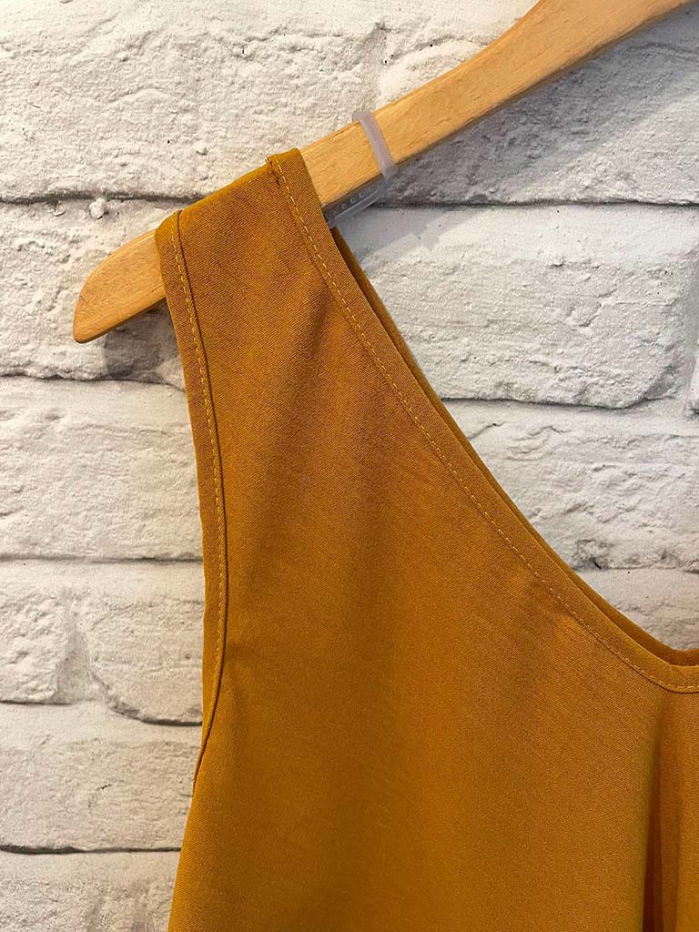 Classic V-Neck Vest - Ochre