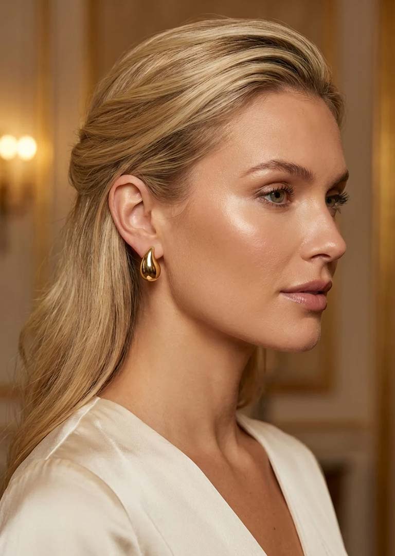 Envy Small Teardrop Earrings - Gold