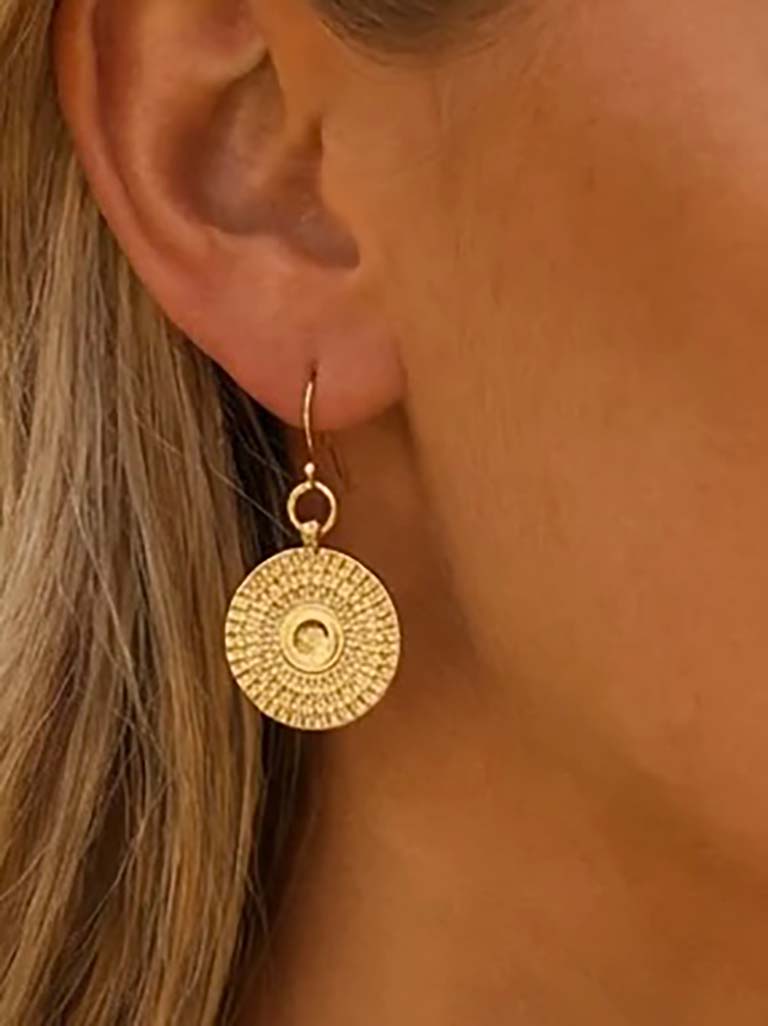Envy Mandala Earrings - Gold