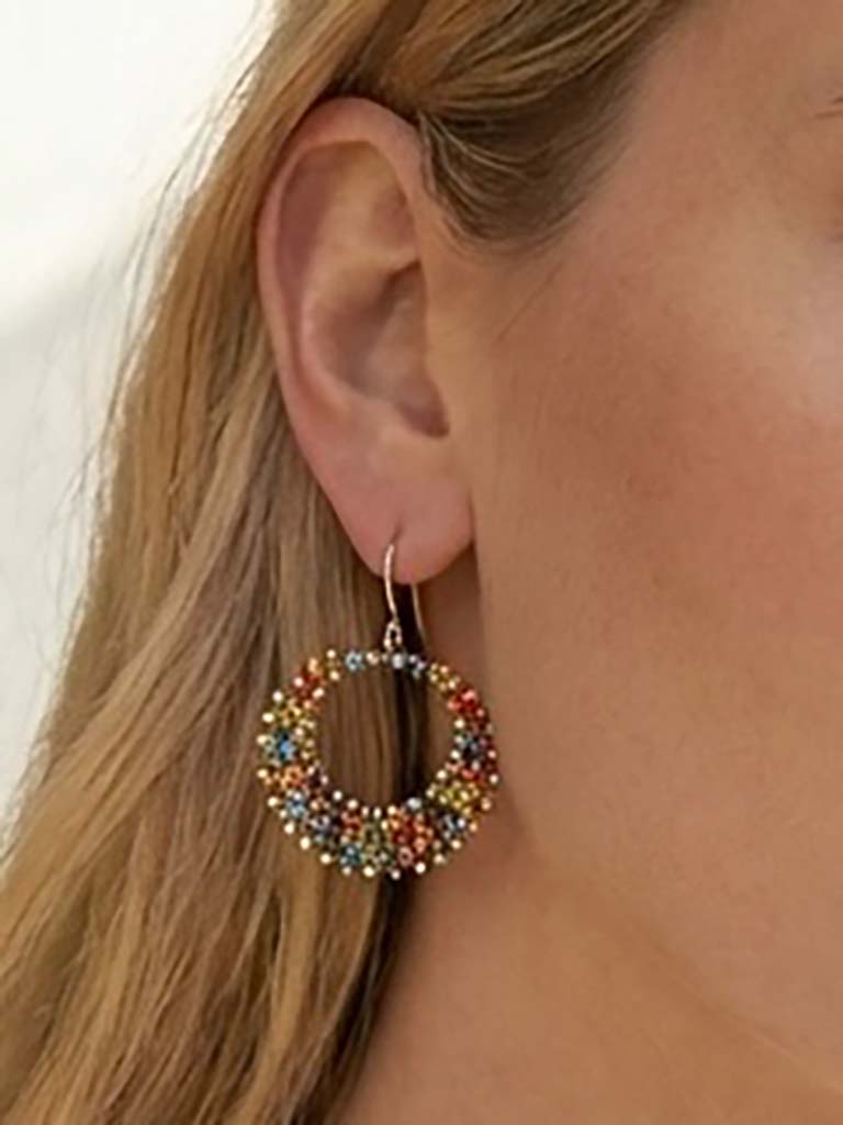 Envy Beaded Orb Earrings - Multi