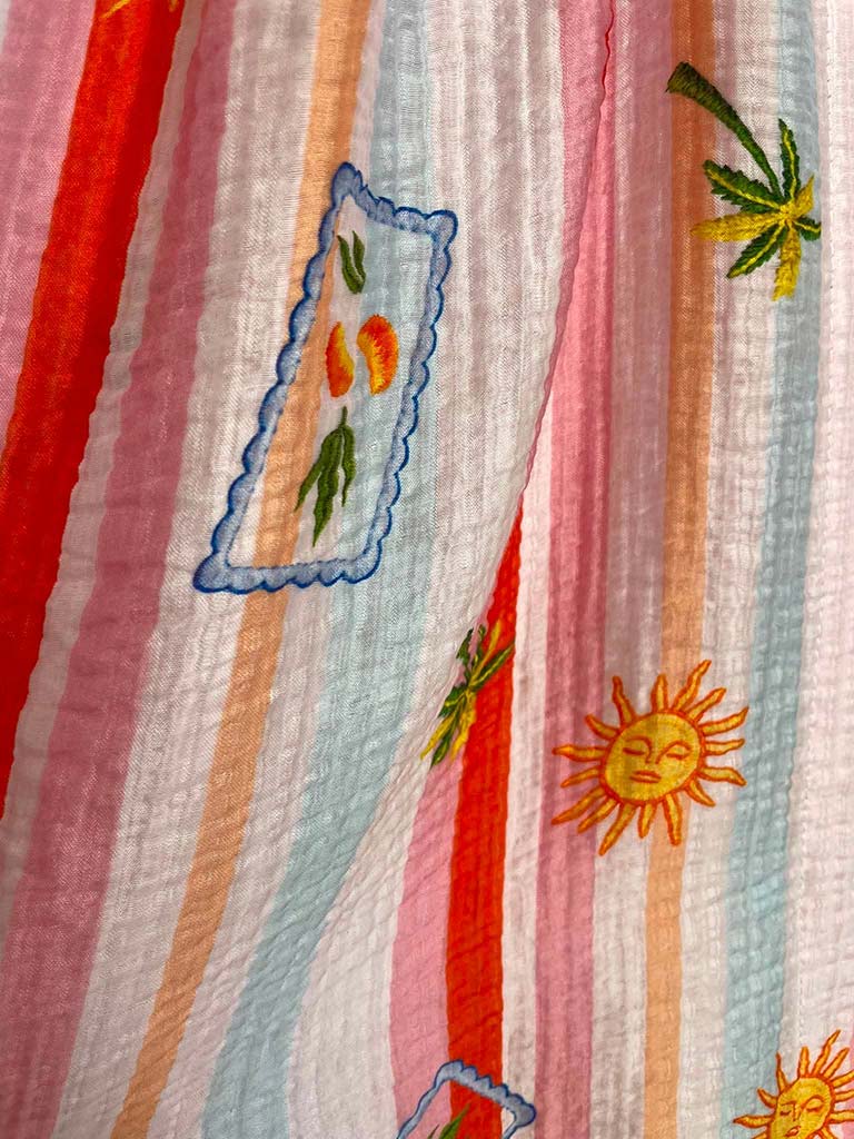 Summer Fiesta Sleeveless Blouse