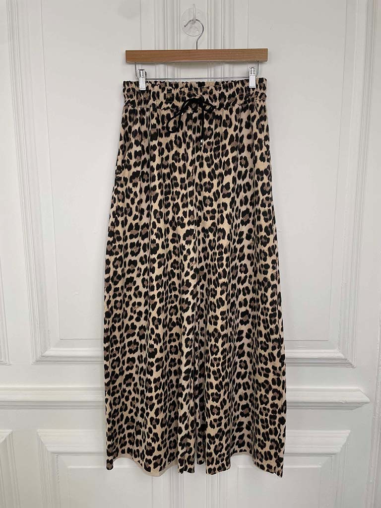 Leopard Wide Leg Joggers