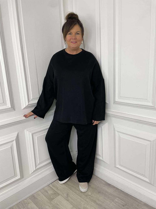 Supersoft Lounge Co-ord - Black