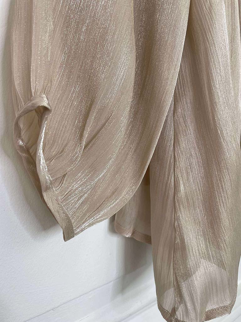 Bardot Shimmer Top - Champagne