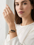 Envy Shambala Black Bead Bracelet - Gold