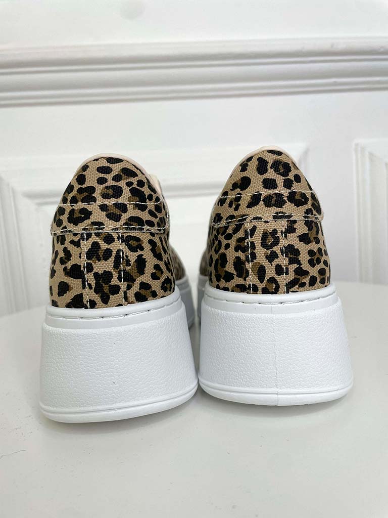 Leopard Flatform Trainers