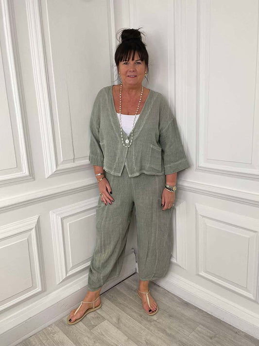 Annata Cocoon Trousers - Sage