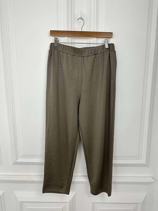 Malissa J Jersey Straight Leg Trousers - Mushroom