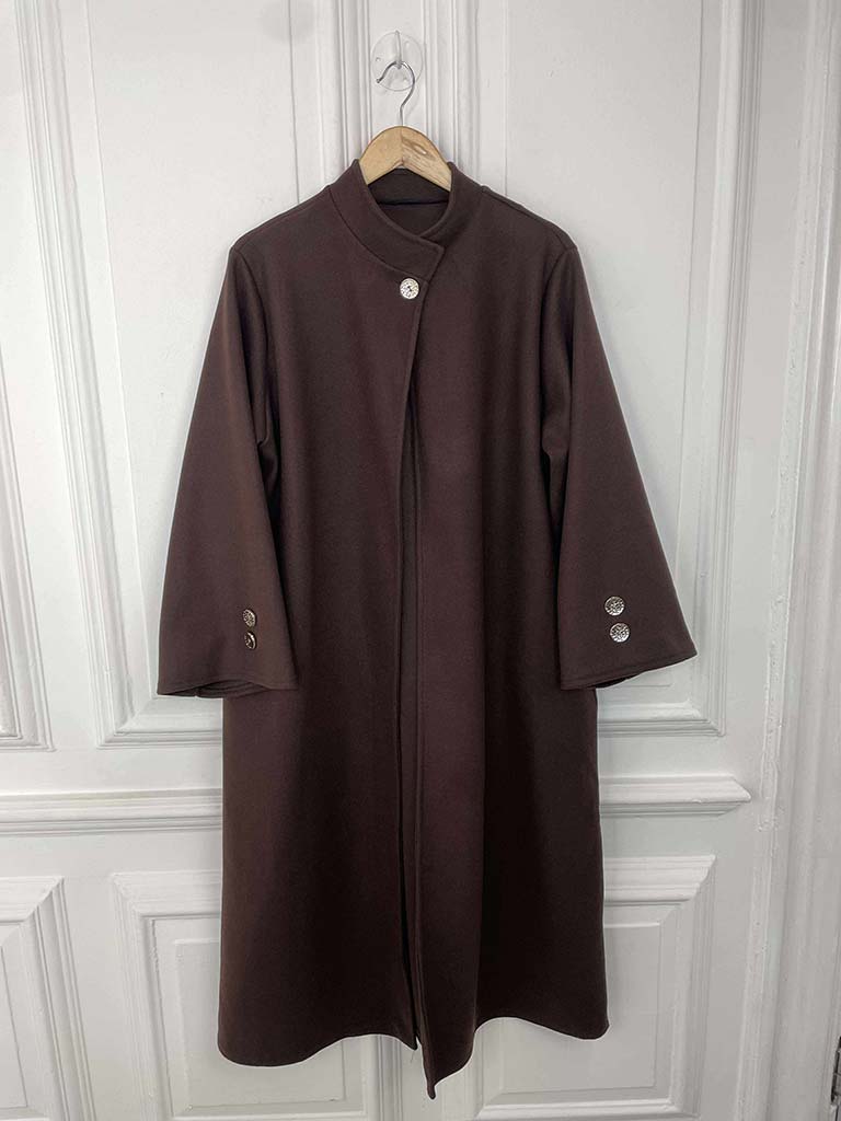 A-Line Overcoat - Chocolate