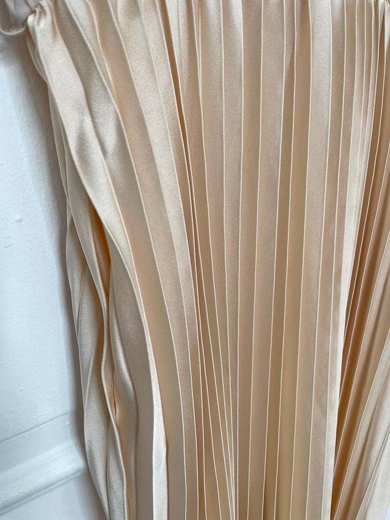 Pleated Skirt Maxi Dress