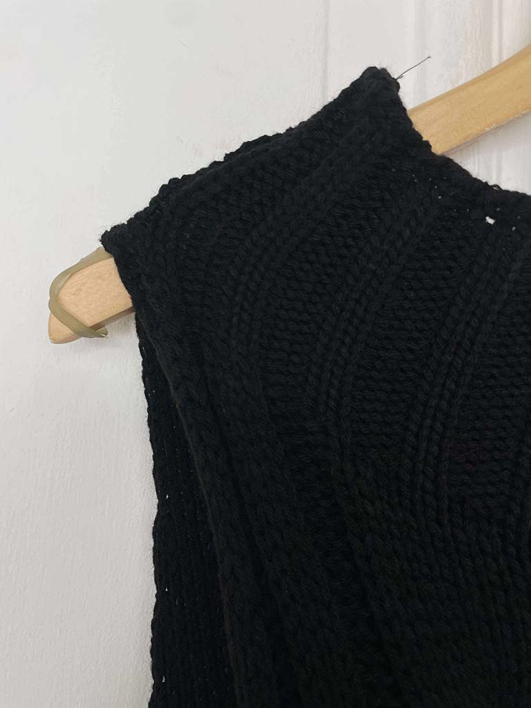Cable Tank Knit - Black